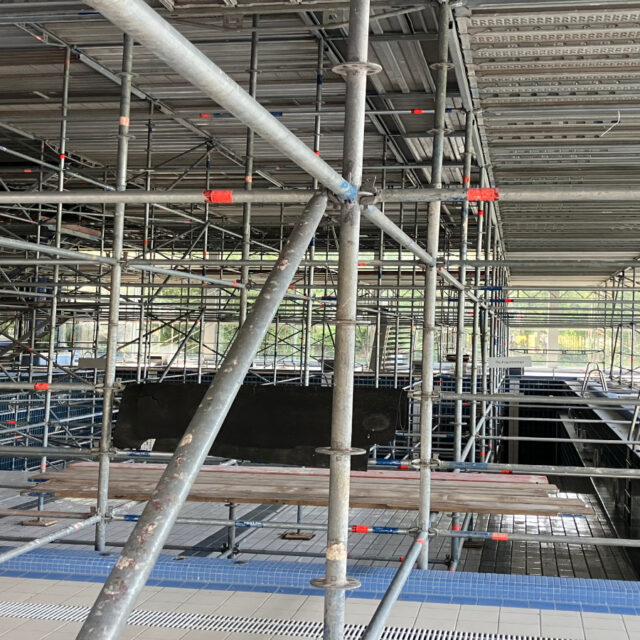 Raumgerüst Hallenbad